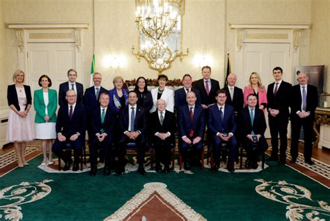 Diary | President Higgins Presents Government Ministers With Their ...