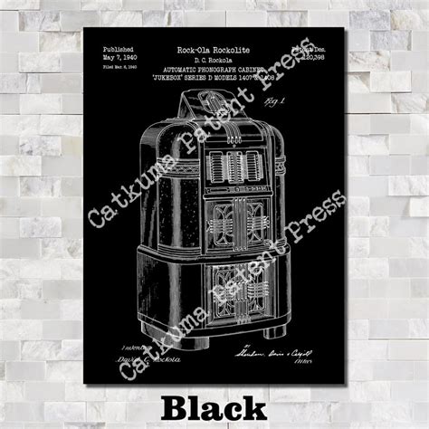 Jukebox Patent Print Art 1940 | Etsy