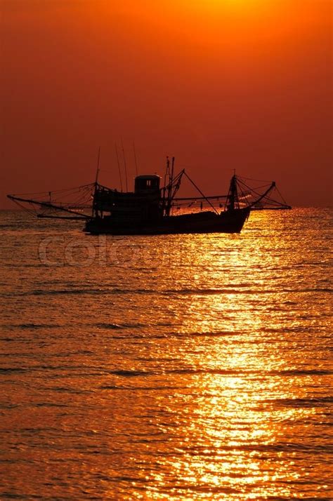 Fisherman's Boats at Sunset | Stock image | Colourbox