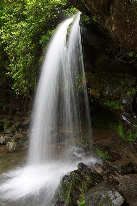 Grotto Falls, great Smoky Mountains Photograph by Randy Ball | Pixels