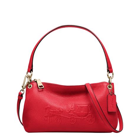 Coach Mini Charley Crossbody Bag in Red | Lyst