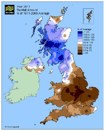 UK rainfall maps show a decade of extremes - Farmers Weekly