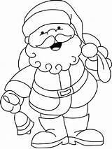 Cute Santa Claus Coloring Pages At GetColoringscom  Free printable sketch template