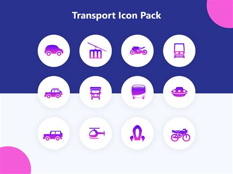 Transport Icon Set v1 - Brand Logo Icon Set by Imran Chaudhary on Dribbble