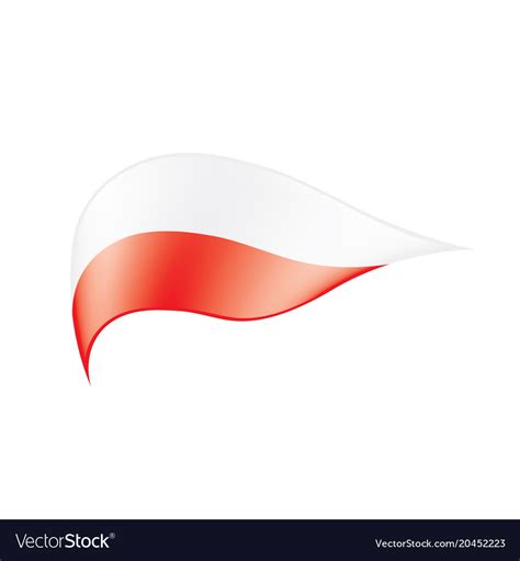 Poland flag Royalty Free Vector Image - VectorStock