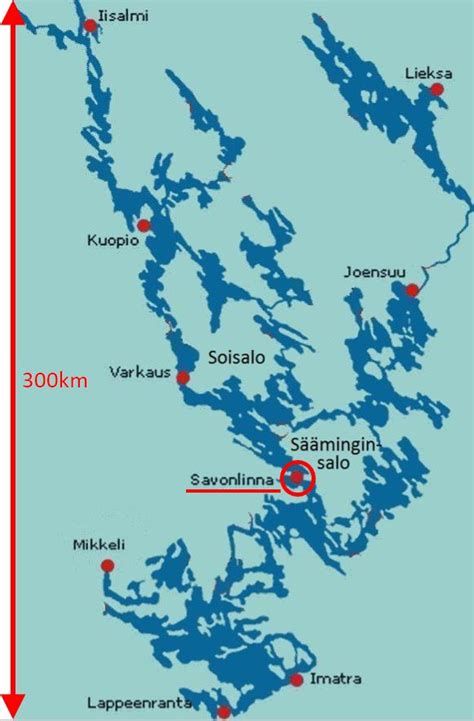 Saimaa-map – Yacht L' Amarone