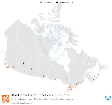 List of all The Home Depot store locations in Canada - ScrapeHero Data Store