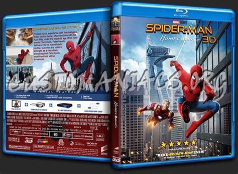 Spider-Man: Homecoming 3D blu-ray cover - DVD Covers & Labels by Customaniacs, id: 249494 free ...