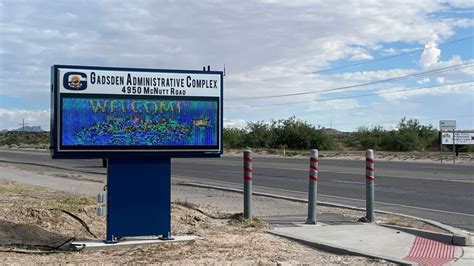 Gadsden ISD administrative complex on McNutt Road. (Credit CBS4){p}{/p}