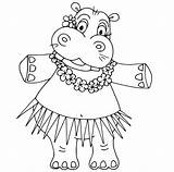 Coloring Pages Hula Girl Dancing Girls Hawaiian Tattoos Tattoo  sketch template