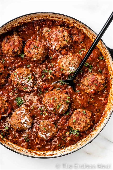 Meatballs in Tomato Sauce - The Endless Meal®