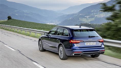 Audi A4 Avant | 2020MY (Color: Navarra Blue) | Rear Three-Quarter