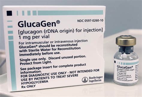 GlucaGen (glucagon) for Injection - 1mg Vial — Dixieems.com