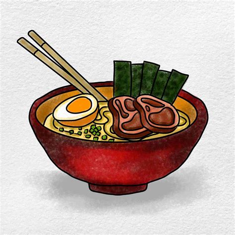 How to Draw Ramen - HelloArtsy