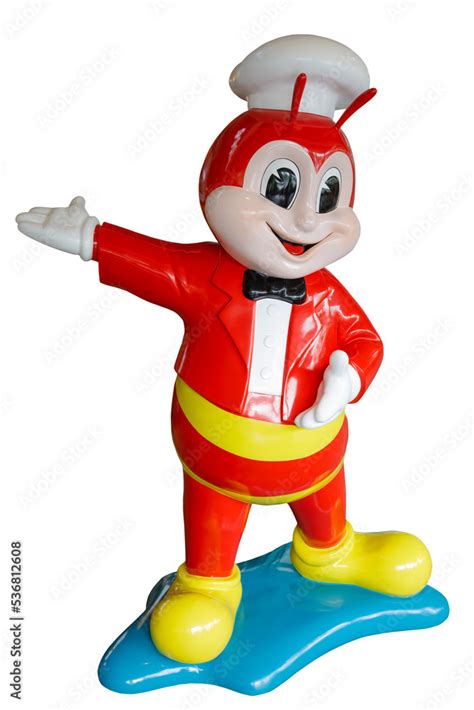 Statue of the Jollibee Mascot Statue, Manila Philippines Stock Photo ...