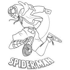 Miles Morales Coloring Pages Spiderman