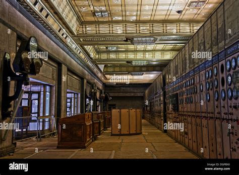 Inside the Art Deco styled Control Room A at Battersea Power Station Stock Photo: 61957896 - Alamy