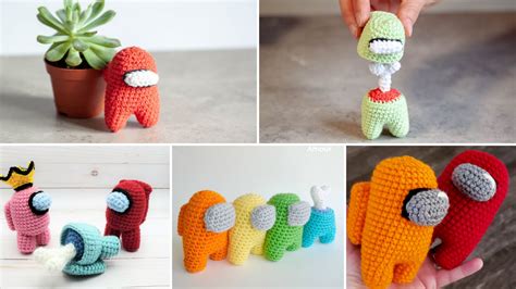 Among Us Crochet Patterns Crochet Dragon Pattern, Crochet Dinosaur Patterns, Easy Amigurumi ...