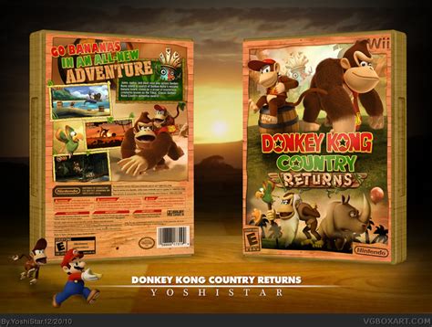 Donkey Kong Country Returns Wii Box Art Cover by YoshiStar