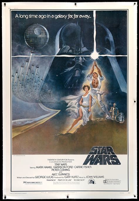 Star Wars (1977) Original Forty by Sixty Movie Poster - Original Film Art - Vintage Movie Posters