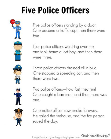 Police Officer Worksheets