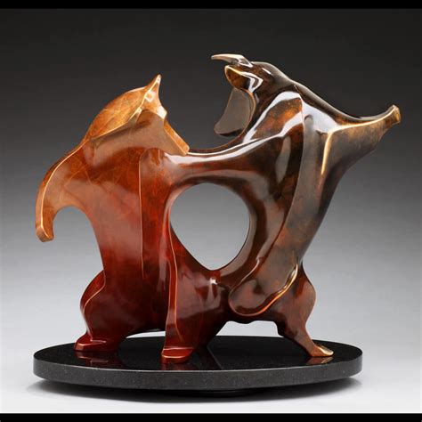 Wall Street Bull & Bear Sculpture in Bronze | "Wall Street Waltz"