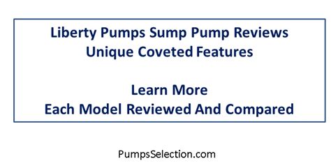 Liberty Sump Pump Reviews By Comparison