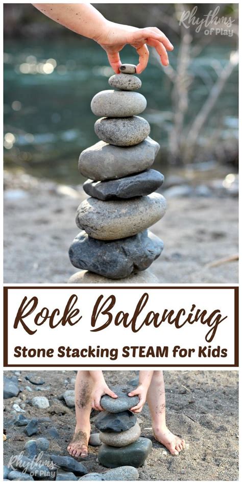 Invite children to balance and stack rocks to create beautiful nature ...