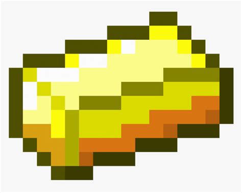 Minecraft Gold Ingot, HD Png Download - kindpng