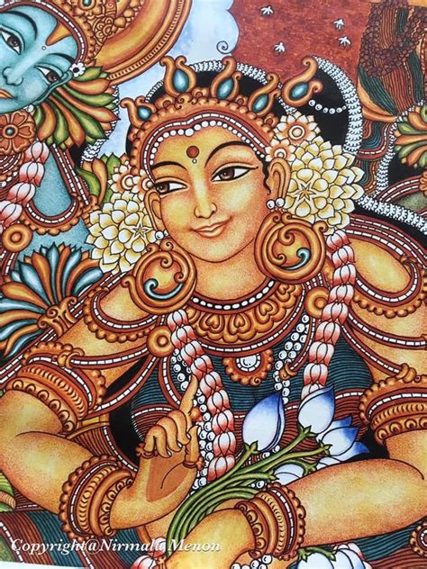 Pin by Janaki Venket on kerala murals | Kerala mural painting, Mural painting, Mural