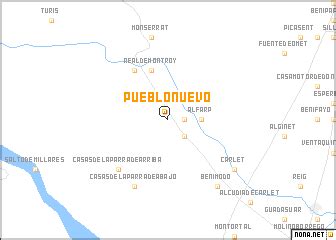 Pueblo Nuevo (Spain) map - nona.net