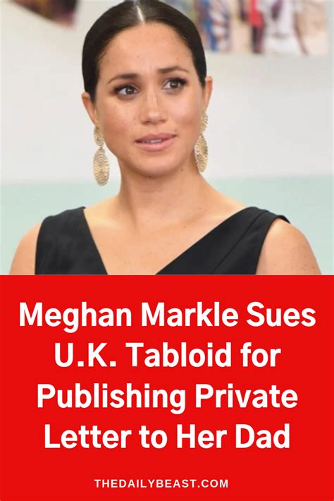 Meghan markle sues u k tabloid for publishing private letter to her dad ...