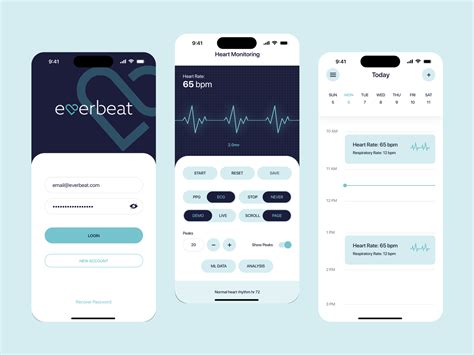 Heart Monitoring App by uixdesign on Dribbble