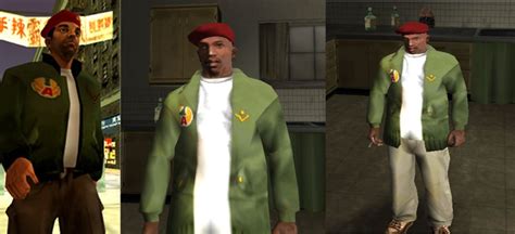 GTA San Andreas CJ Avenging Angels Gang Jacket Skin Mod - GTAinside.com