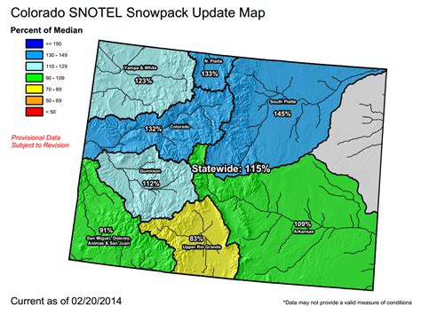 Snowpack Map Colorado images