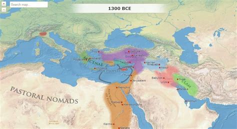 Late Bronze Age Map.