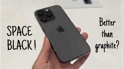 iPhone 14 Pro Space Black Hands On - Better than Graphite ? - YouTube