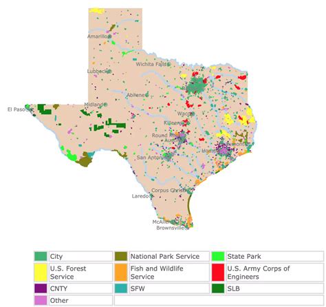 Interactive Map of Texas Parks