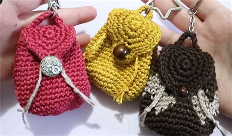 Crochet Mini Backpack Purse - Yarnandhooks