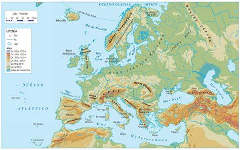 3 ESO no bilingüe: Mapas físicos de Asia y Europa