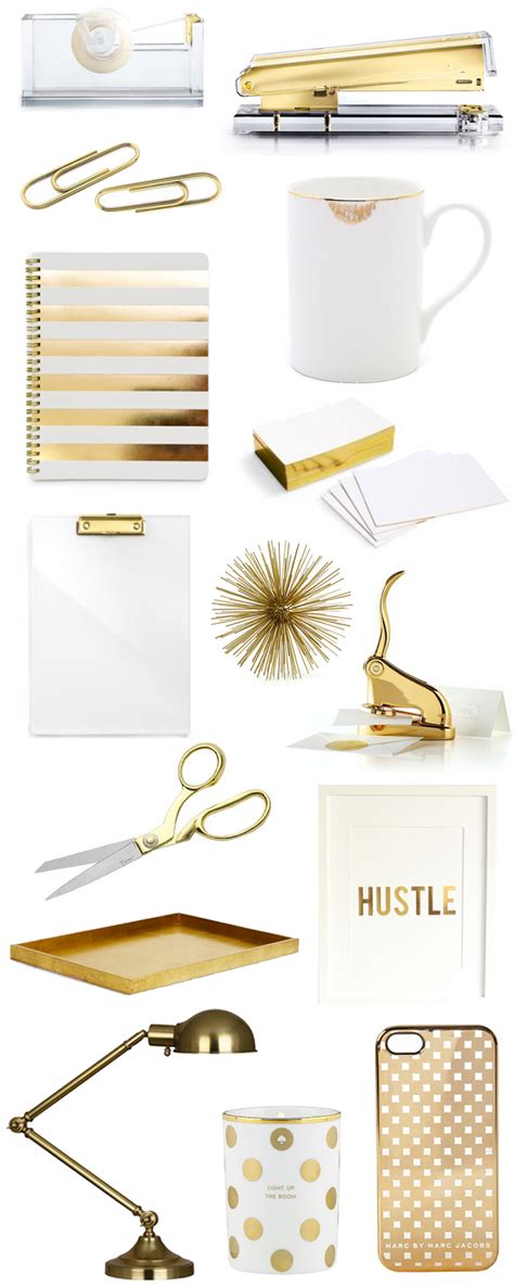 Gold Office Accessories | bright and beautiful | Chicago Fashion ...