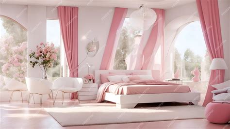 Premium AI Image | Barbie Pink Bedroom