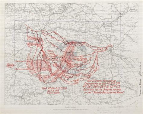 Marne (Second Battle) American Divisions Battle Map – Battle Archives