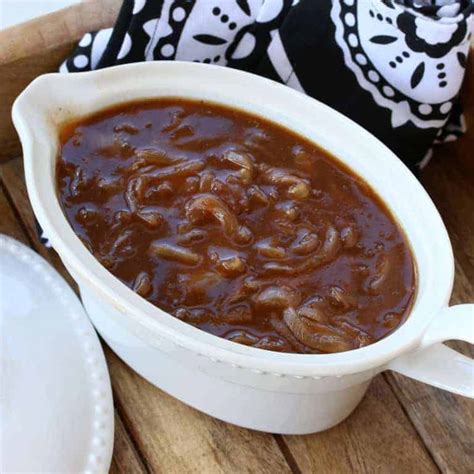 BEST Onion Gravy - The Daring Gourmet