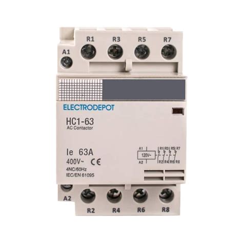 Contactor, 4 Pole Normally Closed, 110/120V, 60A - ContactorDepot.com