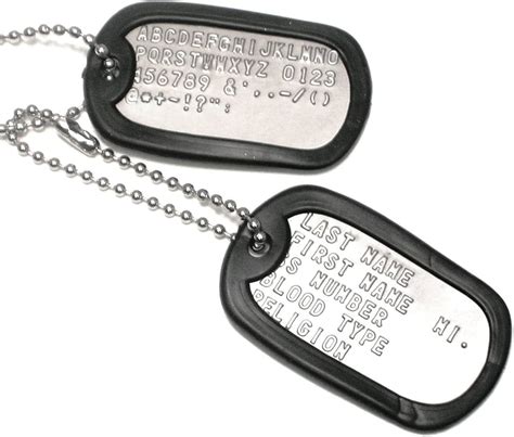 Military Dog Tags For All Branches Includes Lines Of, 49% OFF