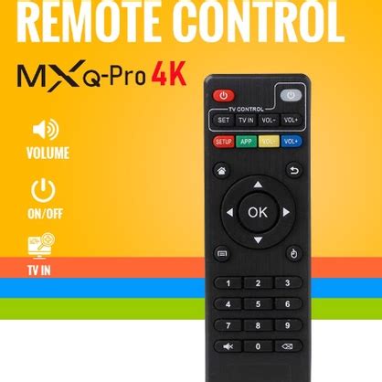 MXQ Pro Remote Control Universal TV Remote Control for MXQ Pro TV Box ...