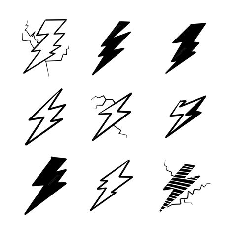 Premium Vector | Hand drawn doodle thunder bolt illustration vector ...