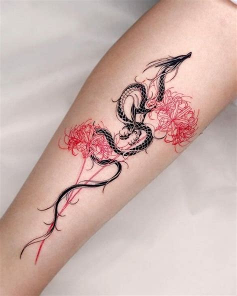 101 Best Spider Lily Tattoo Ideas You Have To See To Believe! - Outsons