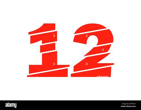 Number 12 twelve Stock Vector Images - Alamy